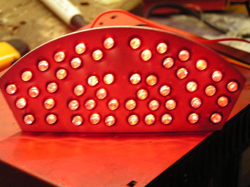Dit is de led achterunit die ik heb gemaakt.