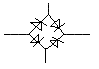 dit is mijn diode brug zoals ik hem heb gemaakt